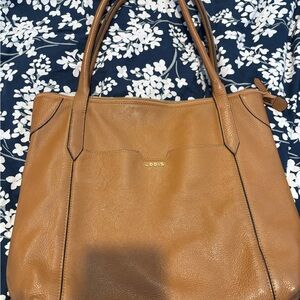 Lodis Brown Leather Tote Bag